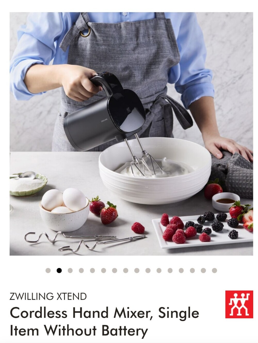 Zwilling - NWT Xtend Cordless Hand Mixer Set - WITHOUT BATTERY VERSION